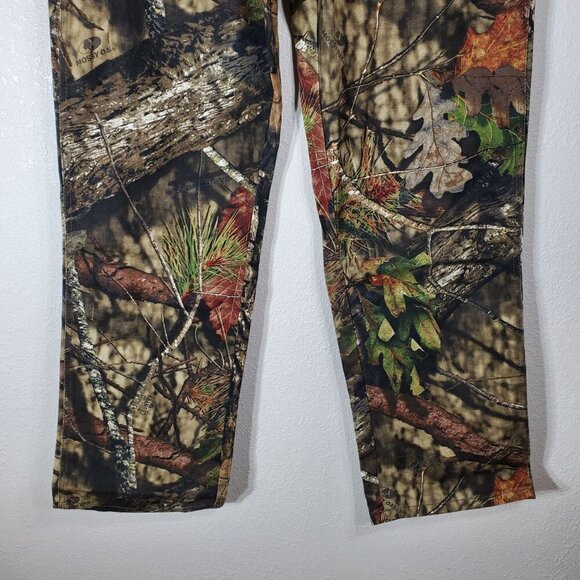 Mossy Oak Mens Camo 5-Pocket Pants 36/32 Break-Up Country Print 100% Cotton Dura - Picture 10 of 11